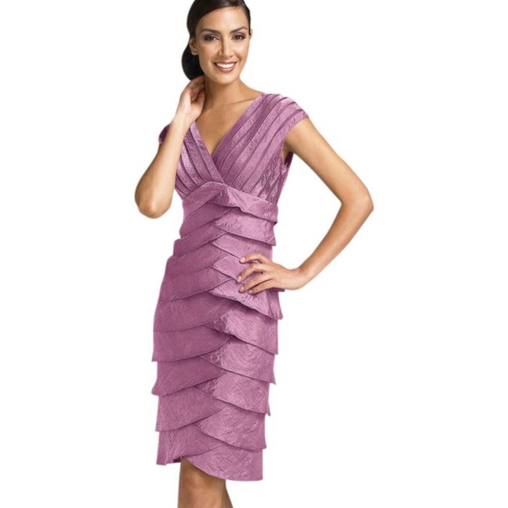 NEW Adrianna Papell Layered Midi Dress